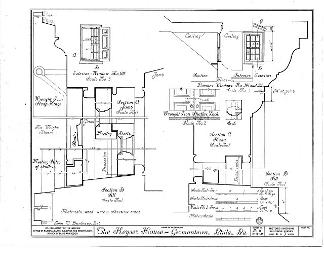 HABS PA,51-GERM,52- (sheet 6 of 7) - Keyser House, 6205...