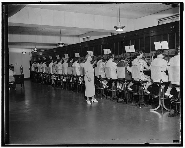 First Capitol telephone operator still on job....
