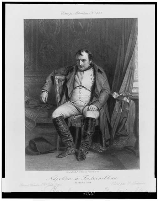 Napoléon à Fontainebleau, 31 Mars 1814 / Boussod,...