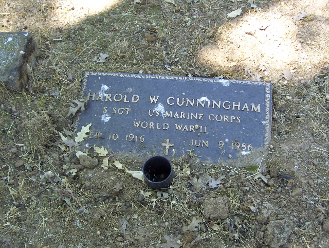 Harold Wayne Cunningham Headstone