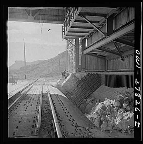 Morenci, Arizona. Entrance to the copper concentrator of...
