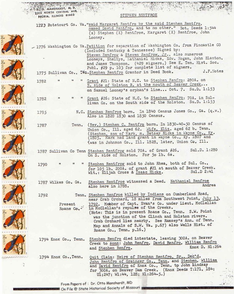 Stephen Renfro - Records - Pg102