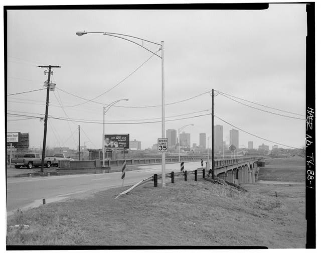 GENERAL VIEW OF TRINITY RIVER BRIDGE, EAST APPROACH,...