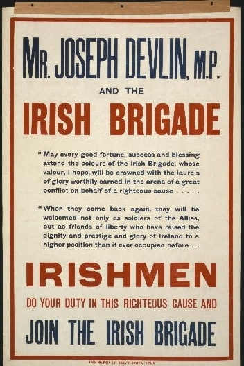Mr. Joseph Devlin, M.P., and the Irish brigade. Irishmen,...
