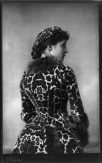 [Lily Langtry, 1852-1929, half length portrait, standing,...