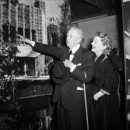 Frank Lloyd Wright and Anne Baxter