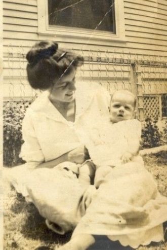 Margaret Stafford Crow and firstborn Mary Kate