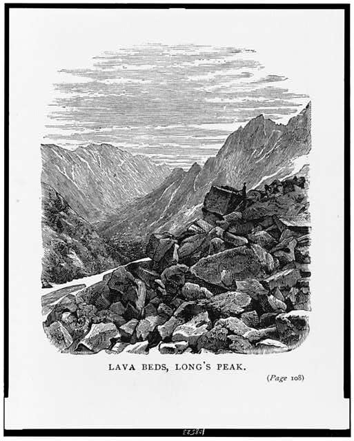 Lava beds, Long's Peak