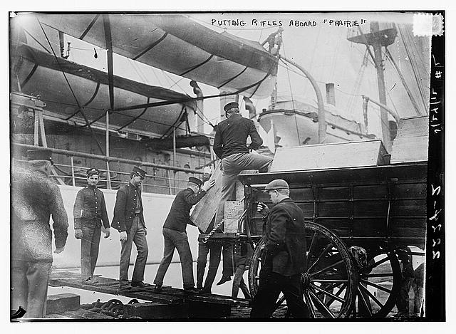Putting rifles aboard PRAIRIE