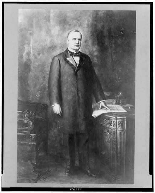 [William McKinley, full-length portrait, standing, facing...