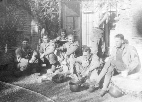 36TH COMBAT ENGINEER REGIMENT TAKING A BREAK