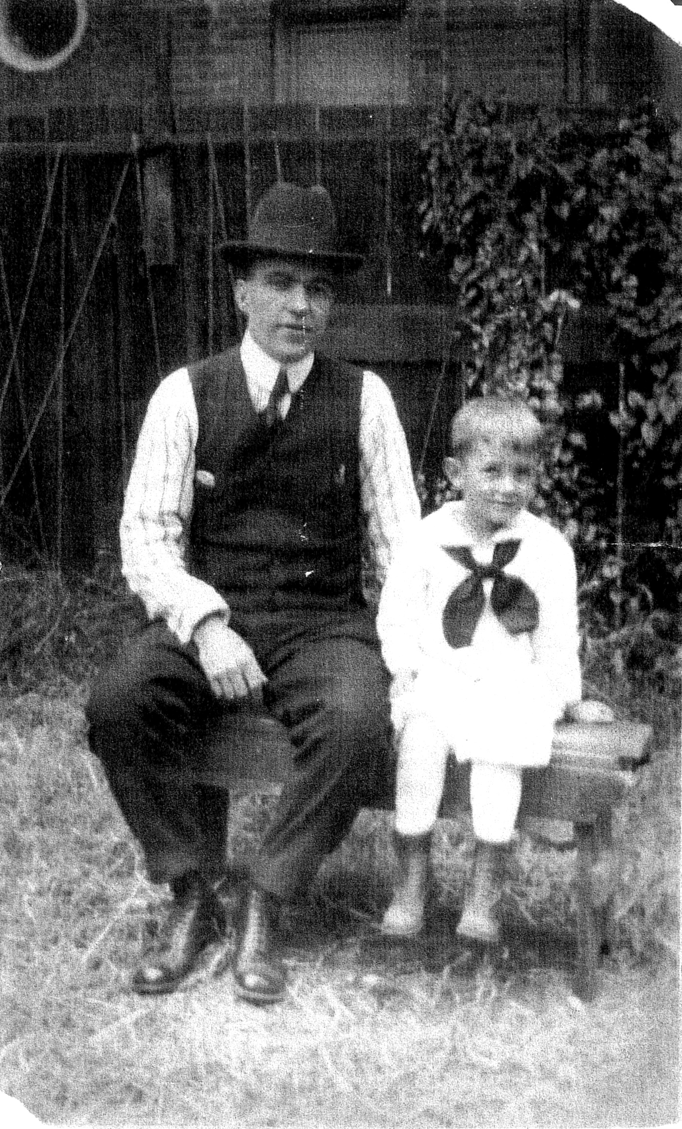 John Joyce Kleaver, Jr. with his father John Joseph Kleaver, Sr.