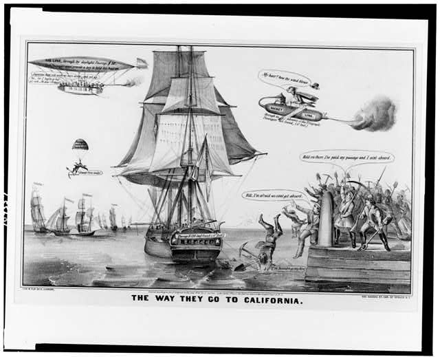 The way they go to California / lith. & pub. by N. Currier.