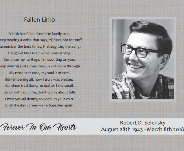 Robert Delane Selensky Obituary