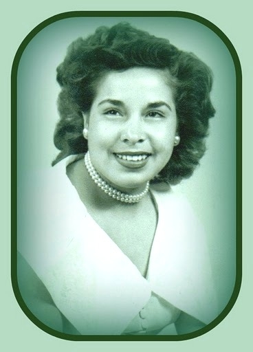 Virginia Espinoza with pearls