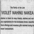 A photo of Violet Nakea