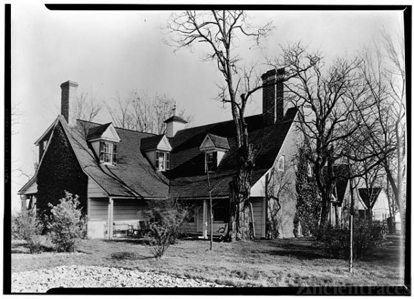 7. Angle of Mansion's north end (left) and west wing....