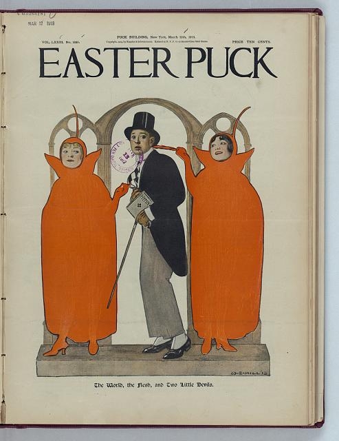 Easter Puck - the world, the flesh, and two little devils...