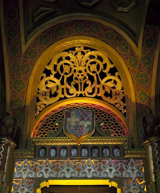 Architectural detail, interior, Alabama Theatre,...