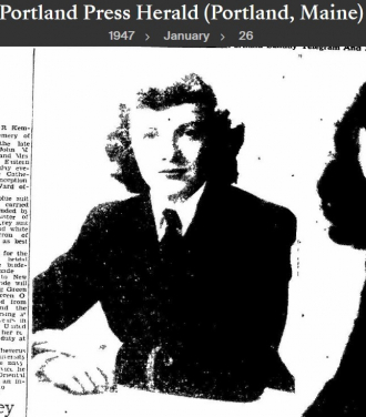 Doris Rose (Kemery) Barron --Portland Press Herald (Portland, Maine)(26 jan 1947)a