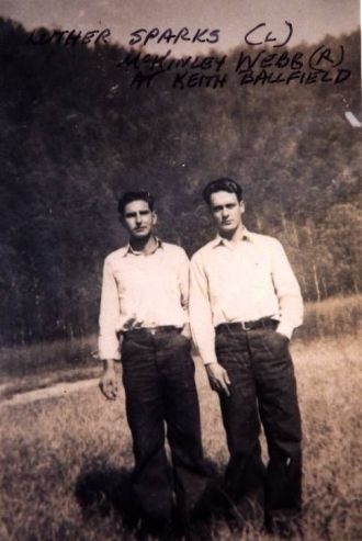 Mac Webb and Luther Sparks at Keith Ball Field