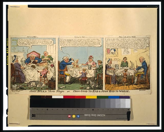 John Bull's three stages or, from good to bad & from bad...