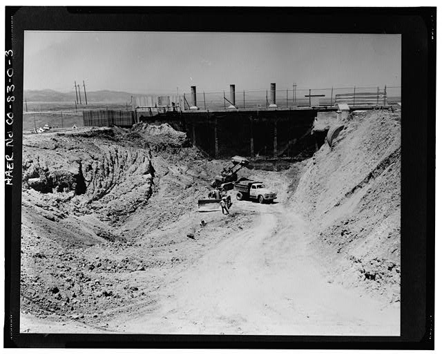 3. VIEW LOOKING NORTH DURING CONSTRUCTION OF THE TUNNEL...