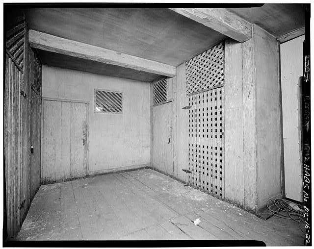 40. ATTIC, HALL, VIEW SOUTHWEST TO DOORWAY (BEFORE...