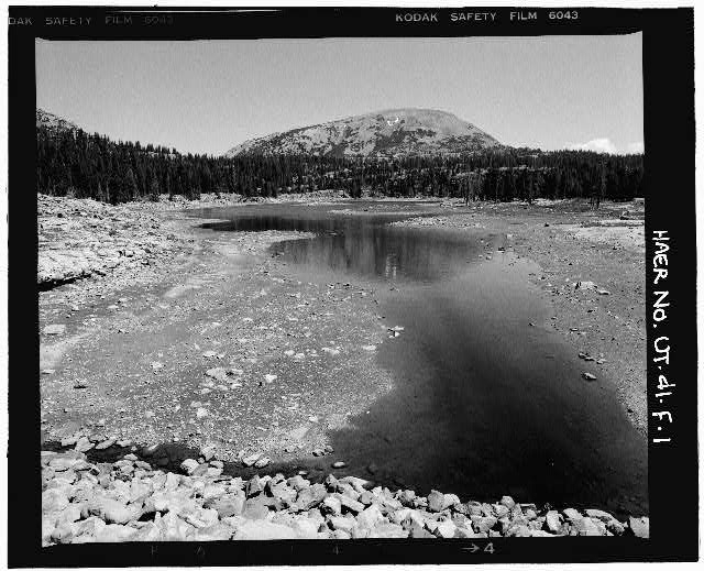 1. OVERALL VIEW OF LAKE, LOOKING NORTHEAST - High...