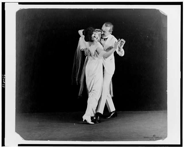 [Irene and Vernon Castle, full-length, in dancing position]