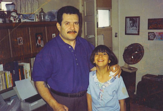 Armando Oscar Olmos and Niece Sherri Apodaca.