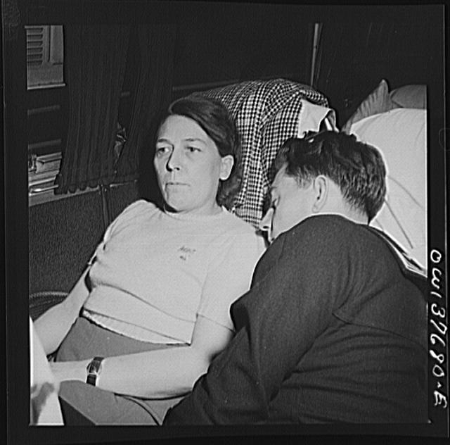Passengers on a Greyhound bus bound for Chicago, Illinois...