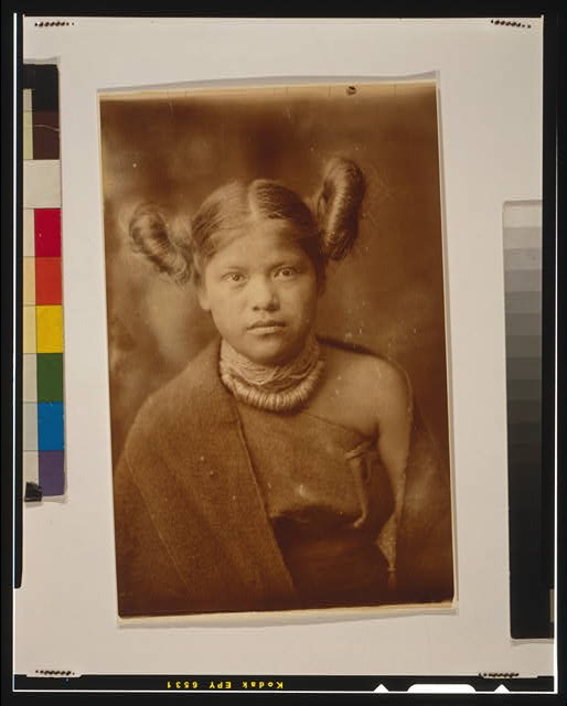 Primitive style of hair dressing--Hopi