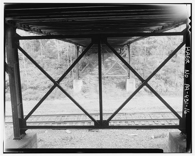 General view of bridge, facing south. - Mount Pocono...