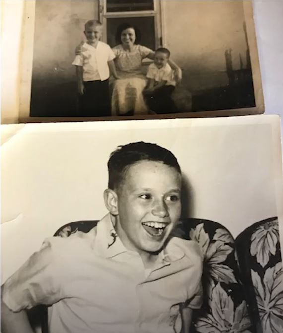Larry Gates as a child