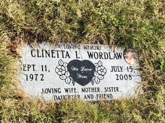 Clinetta Wordlaw Gravesite