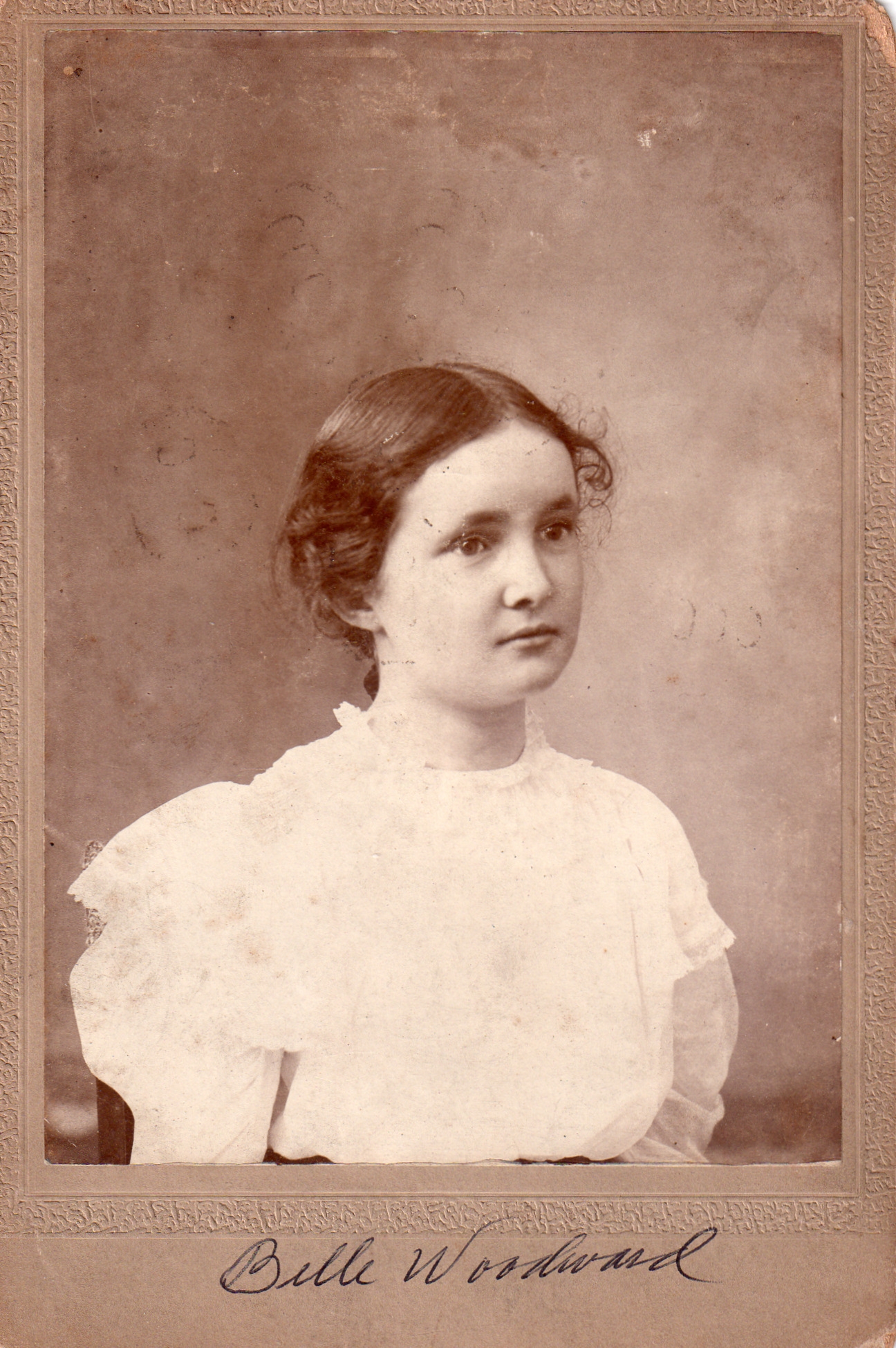 Belle Irene (Woodward) Dings, 1890