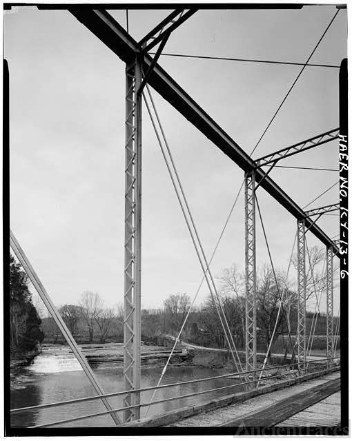 6. DETAIL VIEW OF PANEL, LOOKING WEST Red Bridge,...