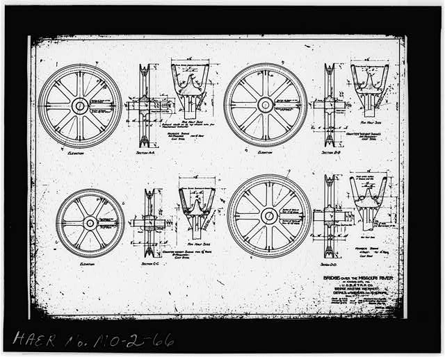 66. Photocopy of drawing (original plan M7) BRIDGE...