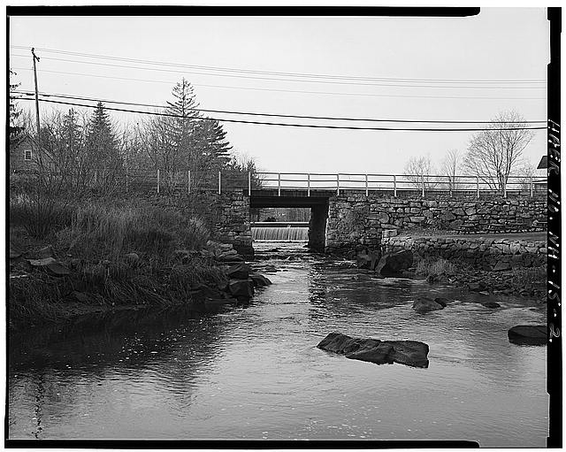 2. VIEW OF EAST ELEVATION, LOOKING WEST, THROUGH TO DAM -...