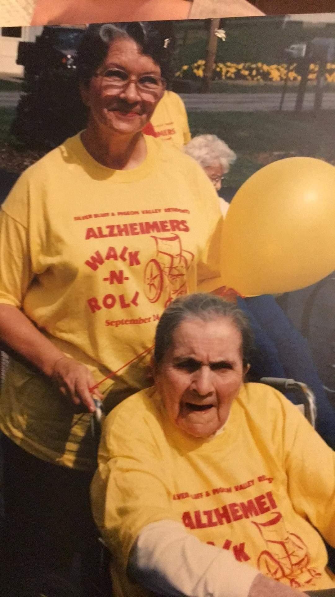 Evelyn and her mother.