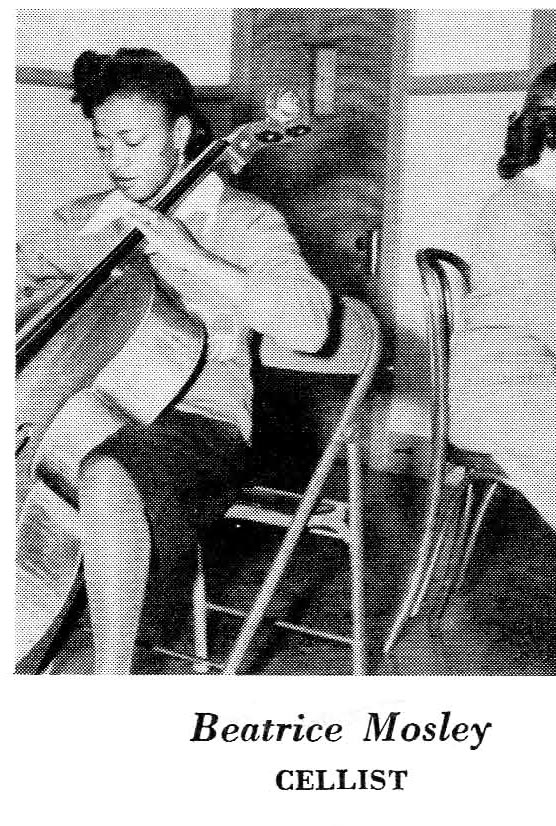 Beatrice Mosley, Cellist Music Department