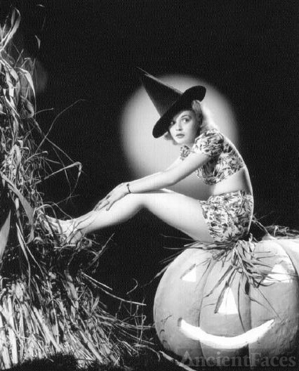Nan Grey as a Witch - Halloween