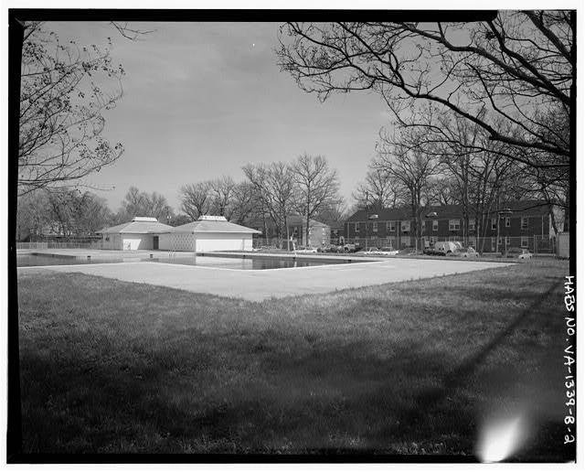2. View northeast, swimming pool complex - Buckingham...