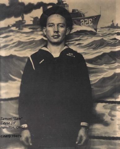 Sam Cayse in the Navy