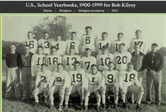 Robert Joseph Kilroy--U.S., School Yearbooks, 1900-1999(1947) Football 1