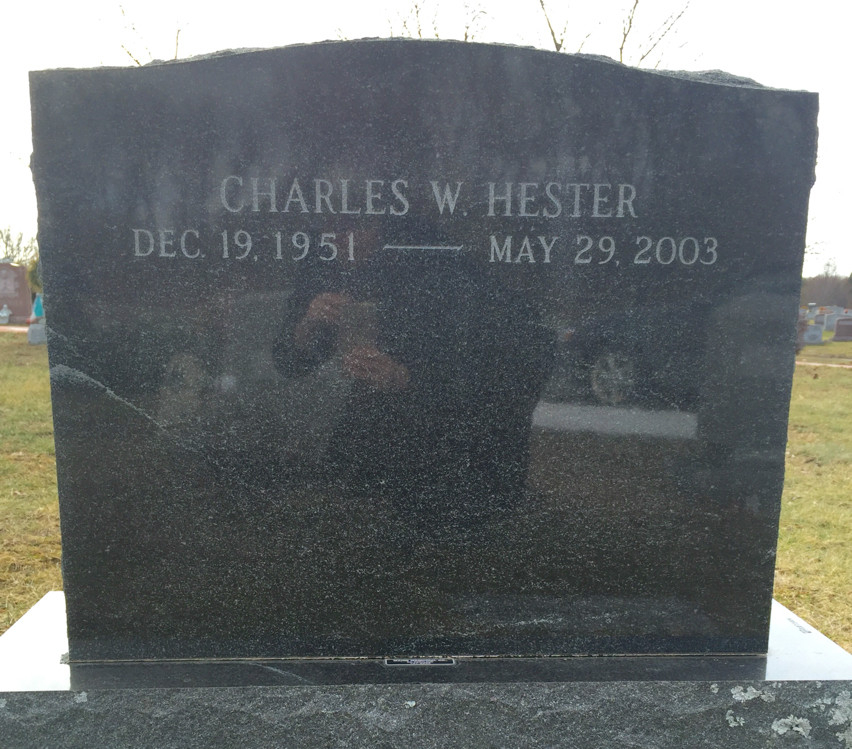 Charles W Hester--gravestone