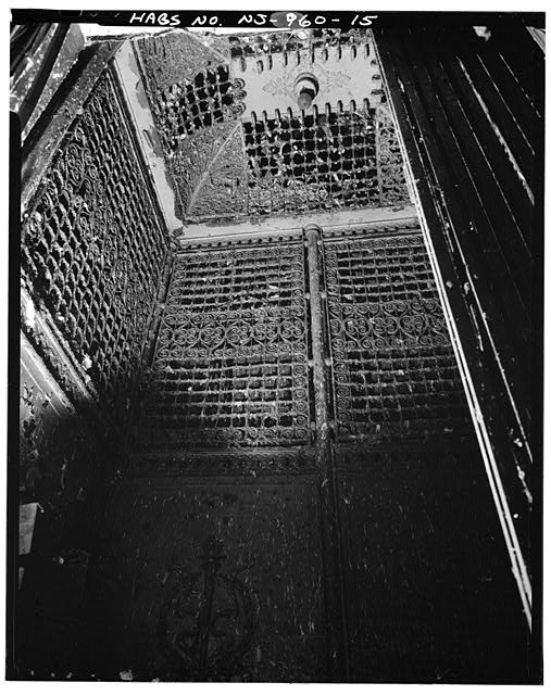 15. Interior of elevator cab grillwork. - Trenton House...