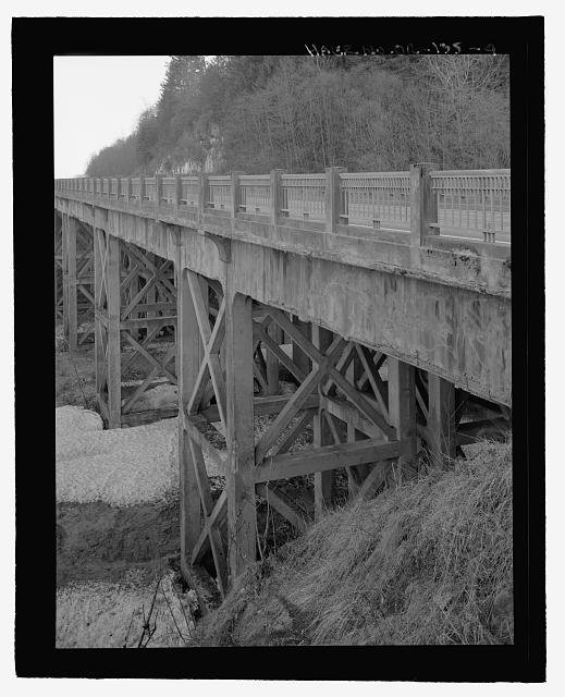 General perspective view of McCord Creek Bridge, view...