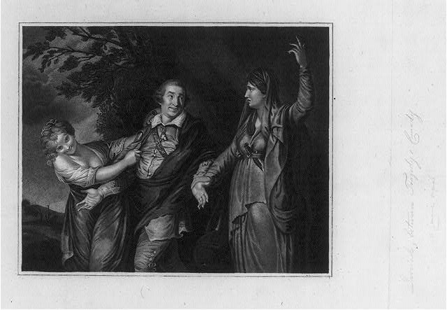 Garrick between tragedy and comedy